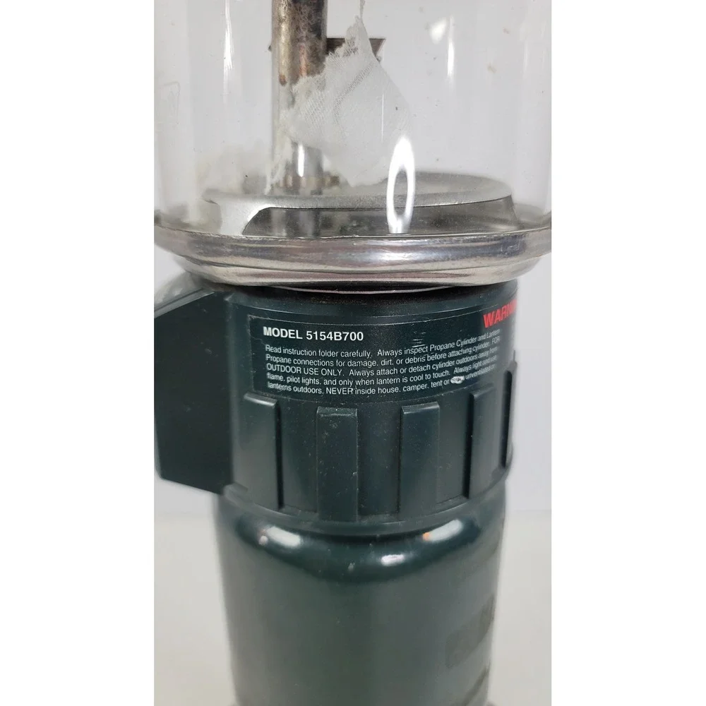 Coleman 5154B700 Propane Lantern Electronic Ignition Green Camping Light Outdoor